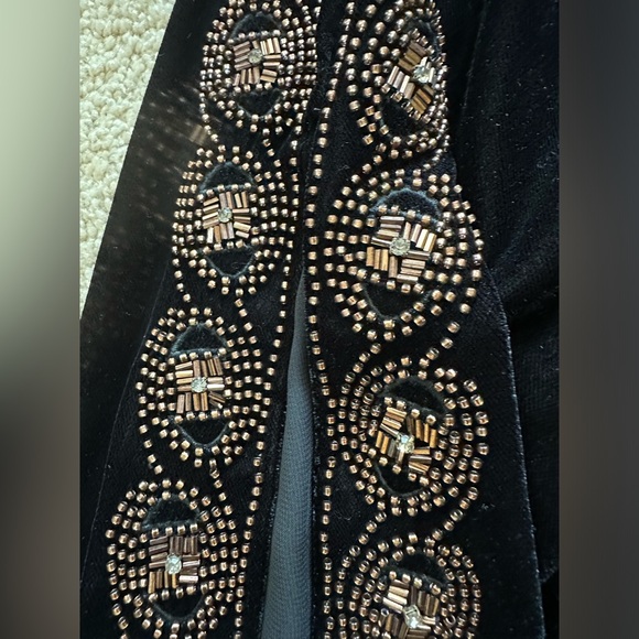 Ralph Lauren velvet beaded top - Picture 3 of 4